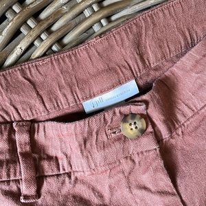 J.Jill women’s petite linen pants, salmon